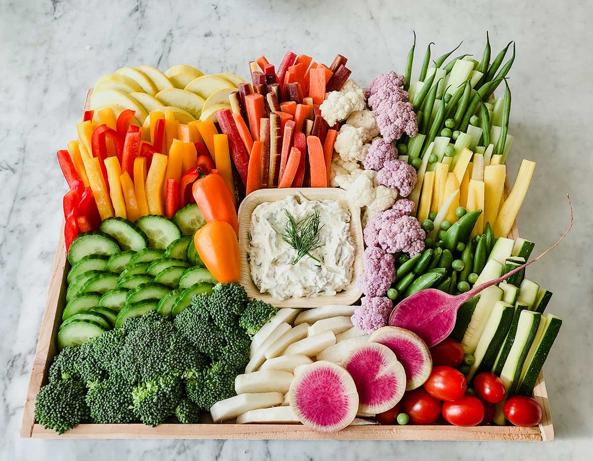 Chef Stephanies Crudite platter