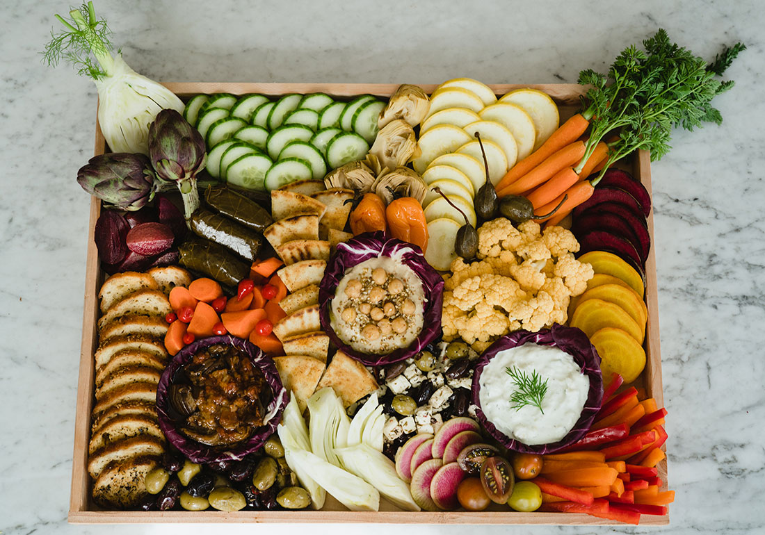 Chef Stephanie's Mediterranean platter